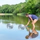 thumbnail image 5 of Toystoory Lentejuelas inflables pelota de playa PVC transparente agua al aire libre piscina lago río juego para chico niños Deportes acuáticos, 5 of 6