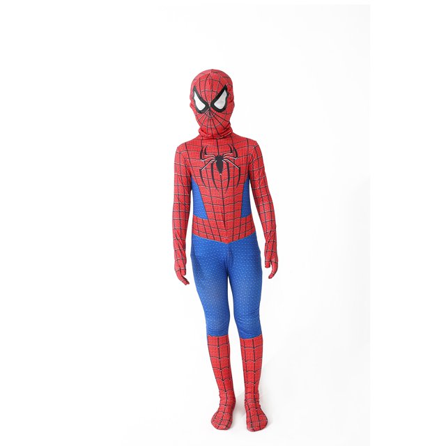 Conjunto de disfraz de superhéroe para niños y niñas, traje de Spiderman, estilo 3D, para Halloween y Navidad, 12 estilos
