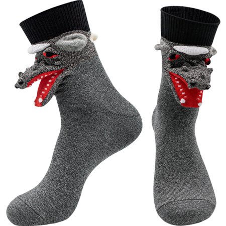 

1 Pair Funny Wolf Socks Novelty Casual Cotton Socks Crew Socks Gift for Men