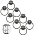 thumbnail image 1 of 8pcs Vintage Cabinet Ring Knobs Round Antique Drawer Pulls Handle For Door Cupboard Drop Dresser Single Hole, 1 of 3
