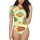 thumbnail image 1 of Balery Colorful Outer Space Body de cuello redondo de manga corta para mujer Tops de manga corta Tops básicos-XX-Large, 1 of 7