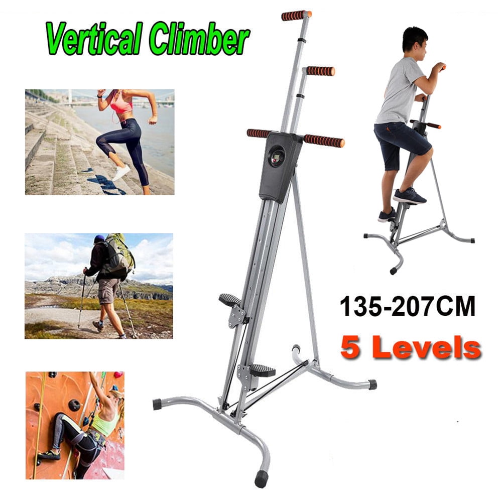 Details about   New Vertical Climber Exercise Folding Climbing Machine Exercise Bike Stepper 