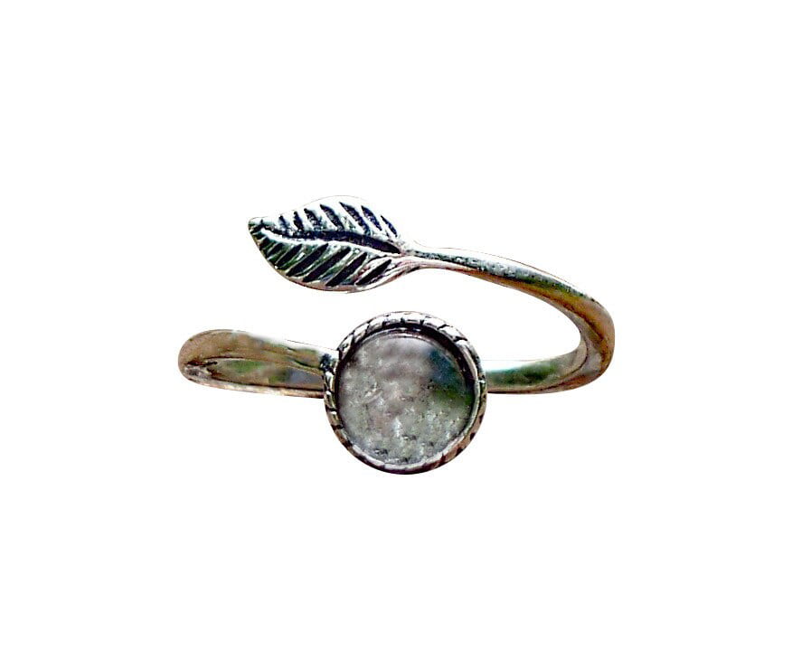 Recycled Vintage Milk Bottle Sterling Silver Stacking Ring