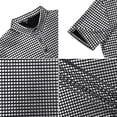 thumbnail image 4 of Mens 70S Disco Costume Bronzing Lapel Shirt Short Sleeve Button Down T Shirts, 4 of 9