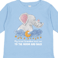 thumbnail image 4 of Inktastic My Great Grandma Loves me to the Moon and Back Elephant Boys or Girls Long Sleeve Toddler T-Shirt, 4 of 5