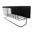 thumbnail image 1 of Estante lateral para especias y otros artículos, estante para refrigerador, estante de acero inoxidable para refrigerador Negro, 1 of 9