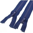 thumbnail image 1 of shiyou-#5 36 Inch Separating Jacket Zippers 2PCS Plastic Bulk Zippers for Coats Sewing Crafts Tailor Bags Home Textile, Navy Blue, 1 of 4
