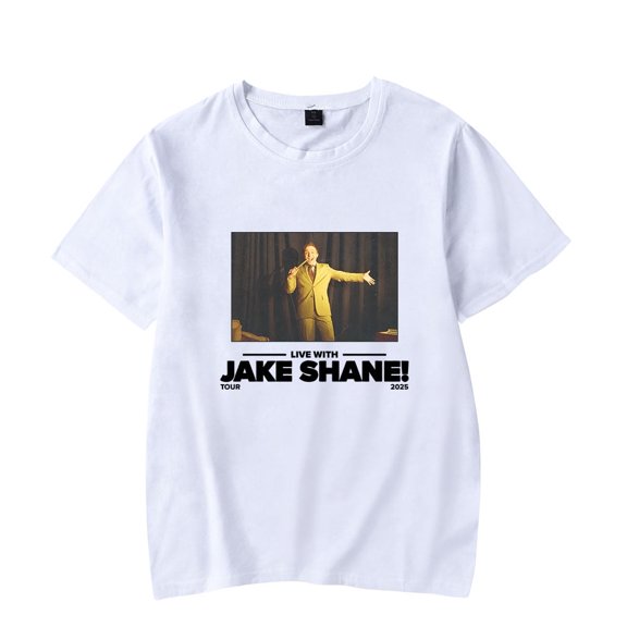 Jake Shane Tour 2025 T-shirt Merch women's men's retro casual O-neck short sleeved T-shirt street wear