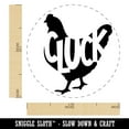 thumbnail image 2 of Chicken Hen Cluck Farm Animal Self-Inking Rubber Stamp Ink Stamper - Yellow Ink - Medium 1 Inch, 2 of 7