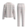 thumbnail image 2 of Pijama Secret Treasures Talla 8 Saco con Botones de Cuadros Beige, 2 of 4