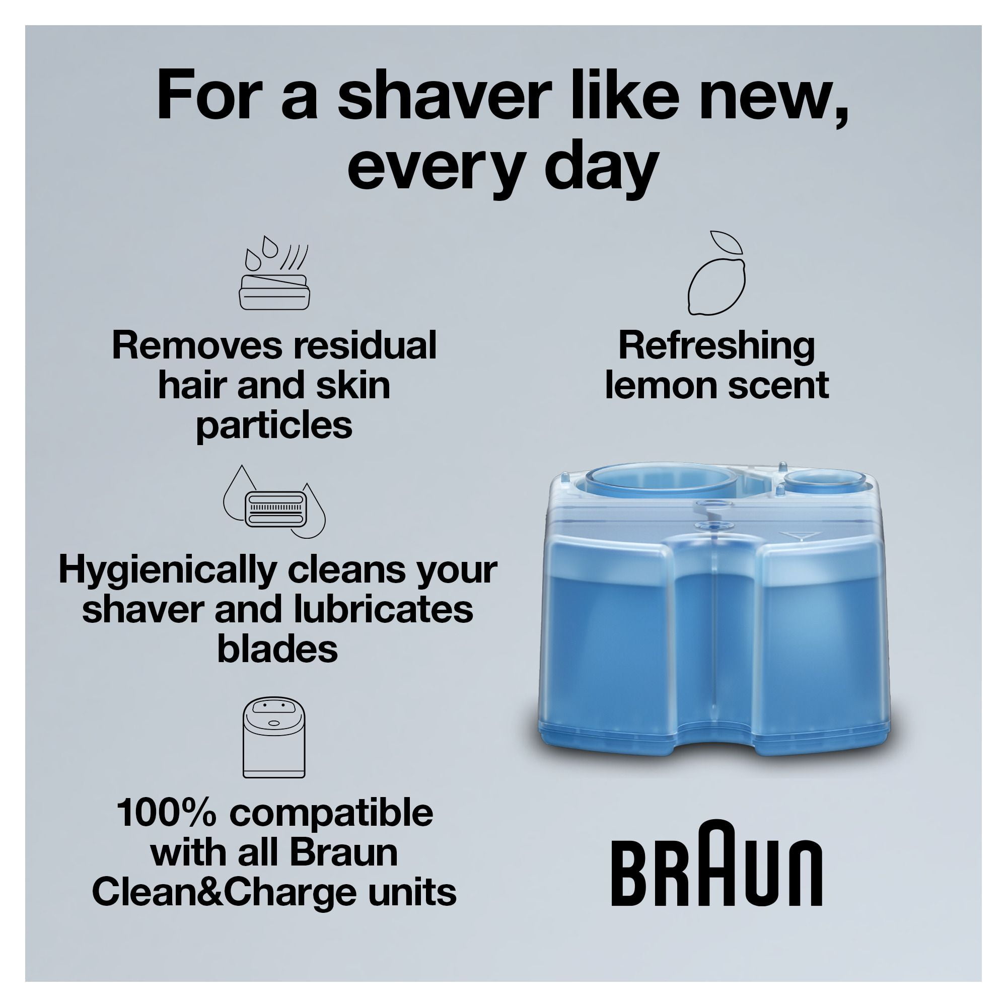 Cartouches de rechange Braun Clean & Renew CCR paquet de 3