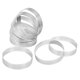 thumbnail image 1 of 8Pcs Stainless Steel Tart Ring, Heat-Resistant Perforated Cake Mousse Ring Round Double Rolled Tart, 1 of 5