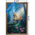 thumbnail image 3 of Kirk Reinert - Secret Forest Unicorn Wall Poster, 14.725" x 22.375", Framed, 3 of 5