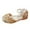 Gold, variant on Otqutp Kids Breathable Shoes Bling Bowknot Kids Cute Sandals Single Shoes Princess Pearl Baby Girls Shoes for Wedding