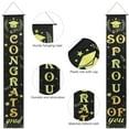 thumbnail image 5 of SOPOTUTU Graduation Party Banner 180X32CM Black Polyester for Indoor Events and Door Decoration 1Set, 5 of 8