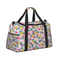thumbnail image 2 of Fotbe Pineapple And Leaves Bolsa de Viaje con Estampado, Bolsa de Fin de Semana para Mujer con Compartimento para Zapatos, Bolsa de Gimnasio con Bolsillo Húmedo, 2 of 7