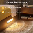 thumbnail image 4 of Kidsjoy LED Motion Sensor Cabinet Light, 2Pack 7.9" Under Counter Closet Lighting, Wireless Magnetic USB Rechargeable Kitchen Night Lights For Wardrobe Closets Cabinet Cupboard Stairs Corridor Shelf, 4 of 8