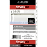 AT-A-GLANCE 2025 Weekly Monthly Planner Refill Loose-Leaf Portable Size 3 34 x 6