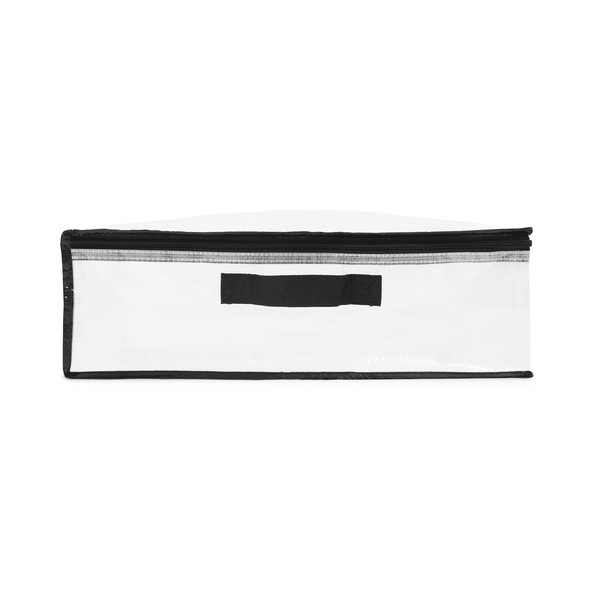 Mainstays Heavy Duty Clear Under-Bed Storage Bag with Handles and Zipper Closure, 42 in x 18 in x 6 in