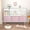 White+Pink, variant on Yoneston Kids Bookcase with 3 Collapsible Fabric Drawers, Children's Toy Storage Organizer Book Display Cabinet for Playroom, Bedroom, White+Purple