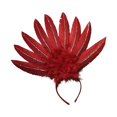 thumbnail image 2 of Tocado de Plumas Salvador 40 cm x 46 cm Rojo, 2 of 10
