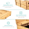 thumbnail image 4 of Sandbox Best Choice Products para niños, madera, exterior, con banco, 4 of 7