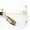 Gold Frame - Clear Mirror Lens, variant on SA106 Oversized Rimless Shield Visor Wrap Around Sunglasses / Gold - Brown