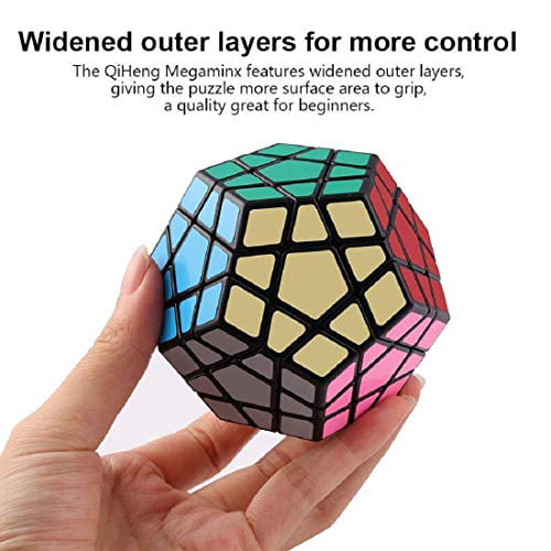 Shengshou Megaminx 2 Layers Magic Cube  Puzzle Black 