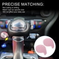 thumbnail image 3 of Cubierta decorativa del pomo de la palanca de cambios Unique Bargains para Ford Mustang 2015-2021, impermeable, adhesivo de estilo interior de consola, rosa, 1 juego, 3 of 6