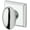 Silver, variant on Baldwin Reserve Pvelltsr150 Privacy Ellipse Knob And Traditional Square Rose With 6Al Latch And Dual Strike Satin Nickel Finish