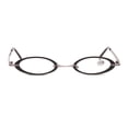 thumbnail image 3 of 3 Pack Men Women HD Small Oval Reading Glasses Metal Presbyopic Glasses Blue Light Blocking Readers, 3 of 3