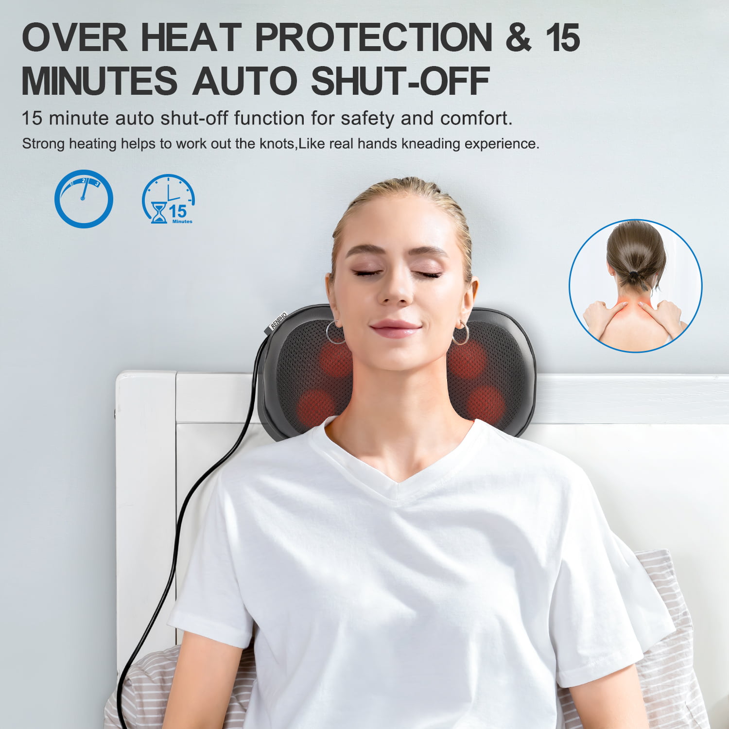 RENPHO Neck Massager with Heat, Cordless Neck Massager for Pain Relief Deep  Tissue, 6D Kneading Neck…See more RENPHO Neck Massager with Heat, Cordless