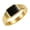 Gold, variant on Men's Stainless Steel Stone Ring Square Black Onyx Gemstone Signet Rings Statement Ring Black Size 8