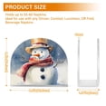 thumbnail image 3 of Dailycode 2 Pack Napkin Holder for Table Acrylic Kitchen Paper Tissue Dispenser, Happy Snowman with Scarf, 3 of 9