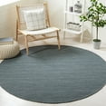 thumbnail image 2 of SAFAVIEH Kilim Patrick Solid Area Rug, Grey/Silver, 6' x 6' Square, 2 of 10