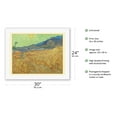 thumbnail image 2 of Wheatfield with a Reaper - From an Original Color Painting by Vincent Van Gogh c.1889 - Fine Art Rolled Canvas Print (Unframed) 20in x 26in, 2 of 4