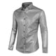 thumbnail image 3 of Camisa de lentejuelas Unique Bargains Lars Amadeus para hombre manga larga Plata S, 3 of 7