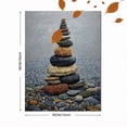 thumbnail image 3 of QISVANSET Stacked Stone Canvas Wall Art Print 15.75x11.81 Inches, 3 of 5