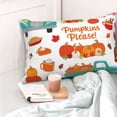 thumbnail image 4 of Kdxio Cotton Pillow Cases 14"x20" Pillowcases,Soft and Breathable Bedroom Pillow Cases-Fall Pumpkins-No Pillow Core, 4 of 5