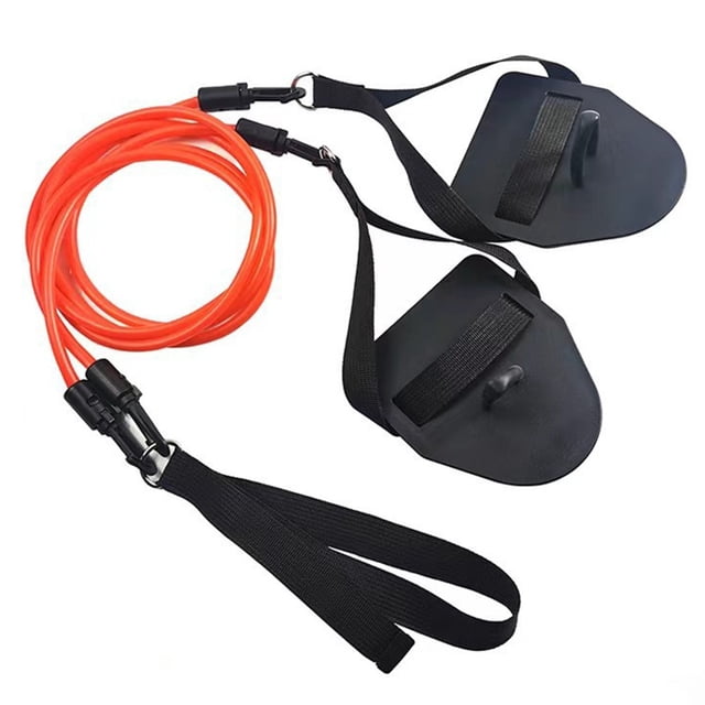 GLFILL Simulation Swimming Exercise Land Armstrength Work Out Fitness Resistance Band Hand Webbed Paddle Swimming Forging With Paddles Red 30lb