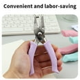 thumbnail image 5 of Luckky Single Hole Punch, Handheld Hole Paper Punch Puncher for Craft Paper Tags Clothing Ticket DIY Scrapbook Tool, with Purple Soft Handheld Grip (Small Circle 0.24 inch), 5 of 7