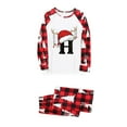thumbnail image 2 of Censtreet Christmas Family Matching Pajamas Printed Long Sleeve Top Pant Pj Set Festival Party Sleepwear Men, 2 of 7