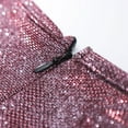 thumbnail image 4 of Vestido ajustado de manga larga con cuello en V y lentejuelas sexy para mujer: vestido de fiesta elegante y ajustado, tejido de poliéster, elástico y transpirable, 4 of 7