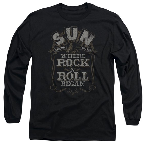 Sun Where Rock Began Long Sleeve Adult 18/1 T-Shirt Black