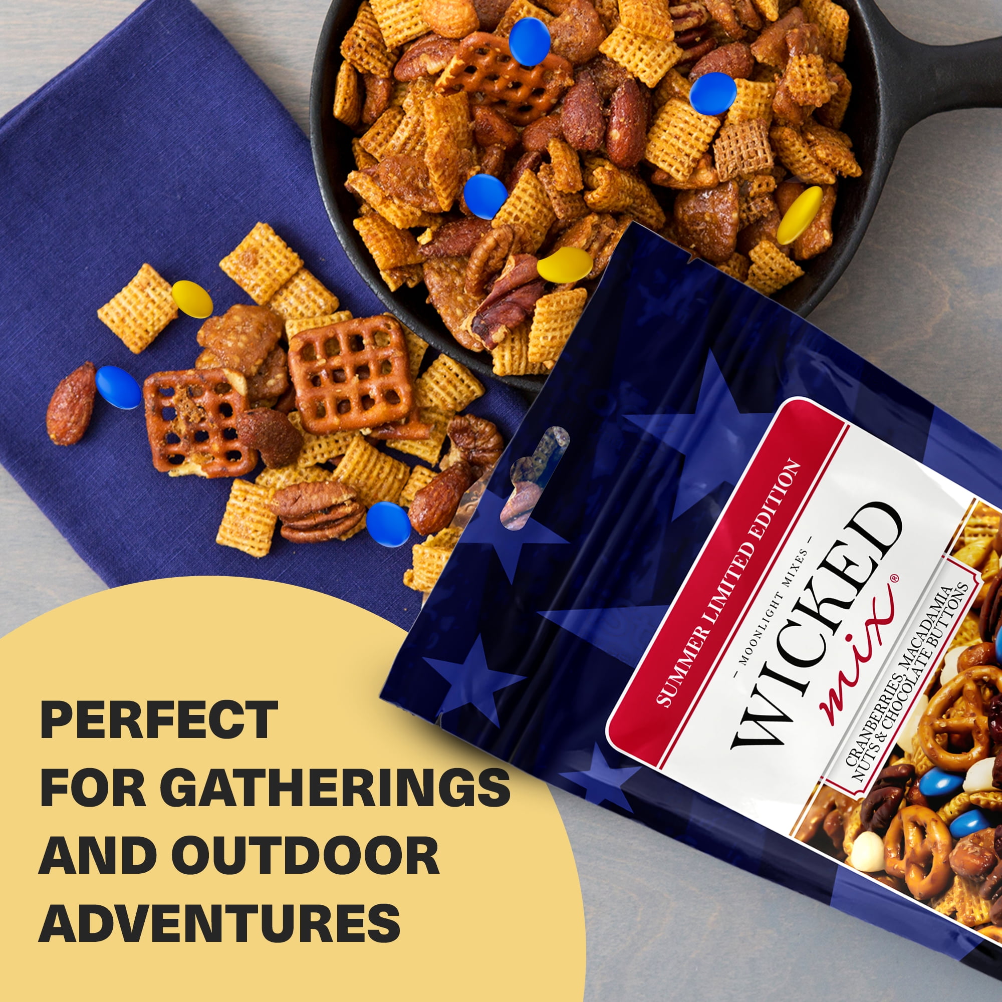 Wicked Mix Holiday Edition Snack Mix with Drizzled Chocolate