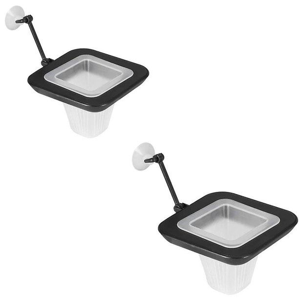 Taian 2 uds alimentador de tanque de peces de acuario gusano rojo acuario tipo de tubo flotante ventosa de alimentación de peces gusano de cobre herramienta de alimentación en vivo Glas