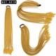 thumbnail image 1 of Zhuge 2 extensiones de cabello trenzado de colores con cola de caballo, accesorios para extensiones de cabello trenzado con bandas de goma sintéticas para mujeres, amarillo oscuro, 1 of 2