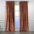 thumbnail image 6 of 3S Brother's Burnt Orange Extra Long Shiny Velvet Curtains Luxury Colors Light Blocking Hang Back Tab & Rod Pocket 1 Panel Curtain 5-30 Ft Home Décor Custom Made Drapes -Made in Turkey(100"W X 264"L), 6 of 6