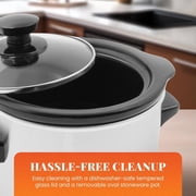 Elite Cuisine MST525 1.5Qt. Mini Slow Cooker in Stainless Steel
