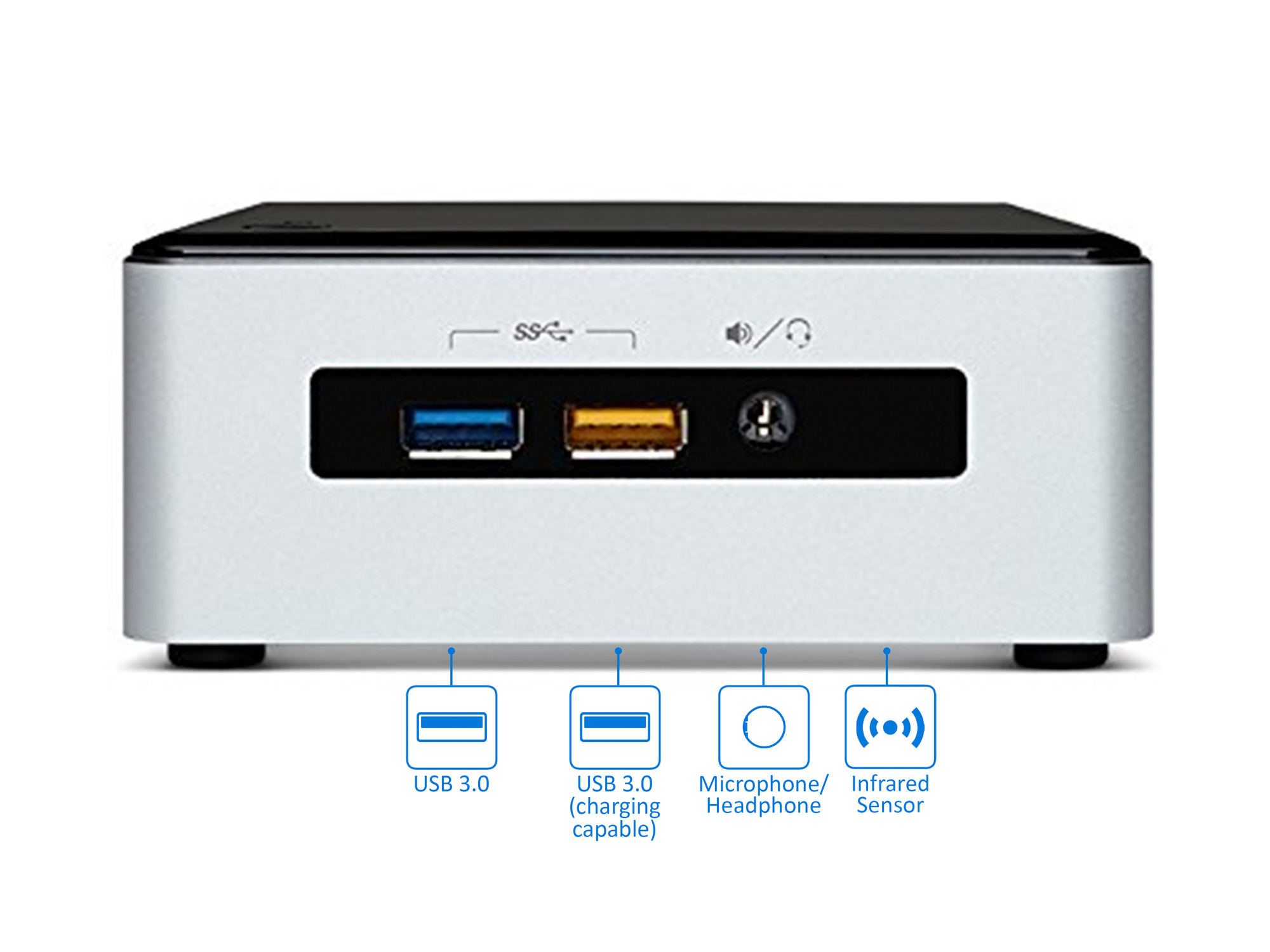 Intel NUC5i7RYH Core i7-5557U メモリ8GB - デスクトップパソコン